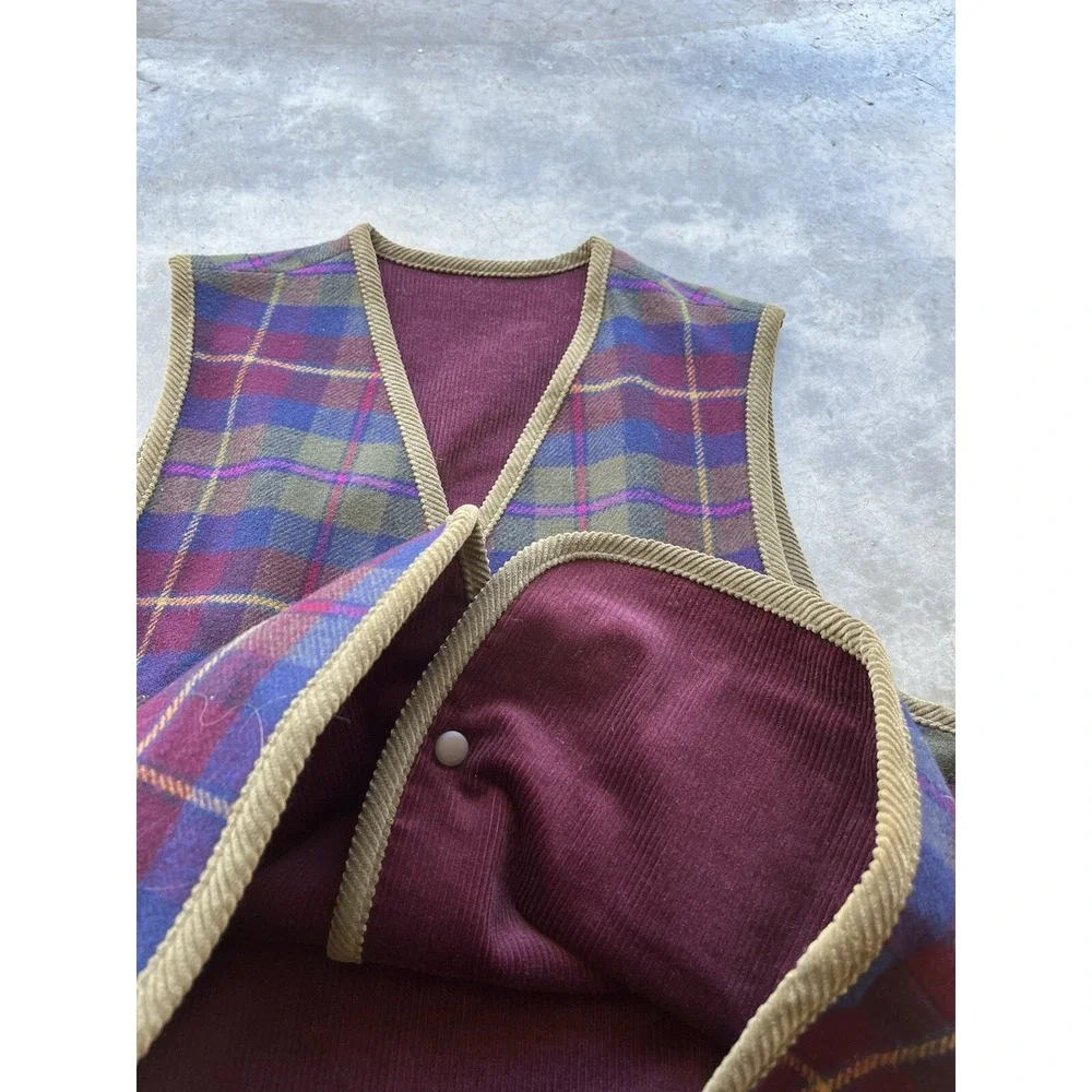 Vintage Pendleton Western Aztec Southwestern Wool Vest Size Large